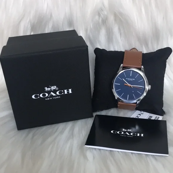 Coach Men’s Baxter Watch, 39 Mm color Brown